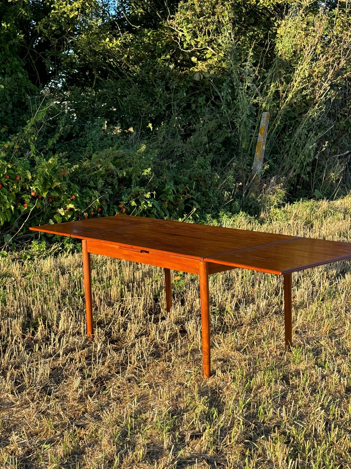 Midcentury Danish Extending Teak Table By A.M. Mobelfabrik. Vintage Modern / Retro Style